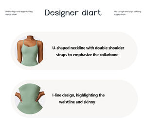 XW-CLT8392 meilleure vente <span class=keywords><strong>squelette</strong></span> NylonEmpty danse Fitness nu Yoga vêtements femmes une pièce hanche levage sport Yog - Product Image 3