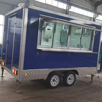 Usine de fabrication certifiée DOT FMVSS, chariot mobile pour bière, chariot à hot-dogs, camion à crème glacée en tôle galvanisée pour la publicité