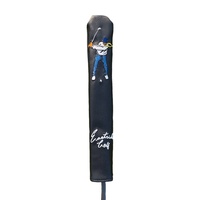 Housse de protection pour bâton de positionnement en cuir PU brodé Eastside Popular Golf avec fermeture élastique auto-fixante