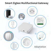 Panneau tactile intelligent Zigbee Smartlife RF433 compatible Alexa et Google Home, interrupteur lumineux 3 voies 1/2/3/4 gangs en verre, 10A Wi-Fi, luxe