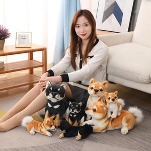 Muñeco <span class=keywords><strong>de</strong></span> Peluche <span class=keywords><strong>de</strong></span> Shiba Inu <span class=keywords><strong>de</strong></span> Simulación, Juguete <span class=keywords><strong>de</strong></span> Peluche <span class=keywords><strong>de</strong></span> Perro en Postura Acostada, Almohada <span class=keywords><strong>de</strong></span> Confort para Dormir para Niños y Bebés, Venta al por Mayor - Product Image 5