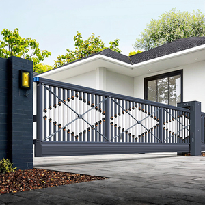 Hiện Đại Tự Động Trượt Cổng Cho Sân Nhà Có Thể Thu Vào Đu Phong Cách Hợp Kim Nhôm Khung Sắt Biệt Thự Căn Hộ Trường Học - Product Image 1