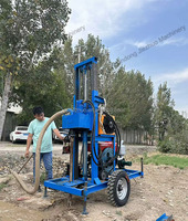 Prix usine 150m de profondeur petite plate-forme de forage de puits de forage rotative manuelle hydraulique diesel pour l'eau en Chine