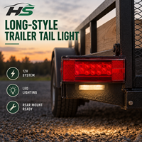 Feu arrière LED HSSH 12V 205mm pour camion lourd, remorque, semi-remorque, véhicule de transport