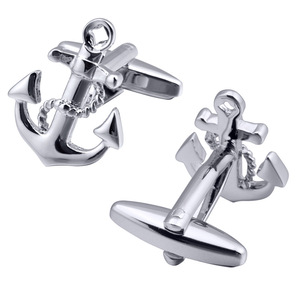 Khuy Măng Sét Neo Thiết Kế Đơn Giản Màu Vàng Sang Trọng Cho Nam Trang Trí - Product Image 5