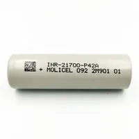 INR 21700 4200mAh 3.6V MOLICELL P42A 4200mAh Maks 45A 21700 4200mAh Pengosongan -40 Derajat Baterai Suhu Rendah