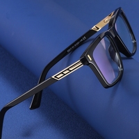 Nouvelle Monture de Lunettes Optiques Haute Qualité pour Hommes, Bloquant la Lumière Bleue, en TR90, Forme Rectangle, Anti-Lumière Bleue