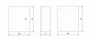 Caja de Distribución TMPB de Acero Inoxidable para Montaje en Pared - Product Image 3