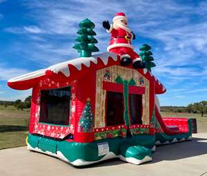 Château gonflable intérieur Santa, design commercial en PVC - Product Image 5