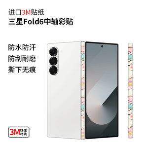 Samsung Fold6 Hinge Protector <b>Film</b> PET Matte Creative Cartoon Skin Mobile Phone Sticker - Product Image 4