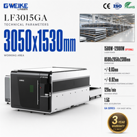 Machine de découpe laser à fibre 6 kW 3015 de haute qualité avec table d'échange pour la découpe de modèles architecturaux