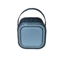 Mini Altavoz Karaoke Portátil 5.3 con Luces LED RGB, Carcasa de Bambú, Micrófono Integrado, Control Remoto, Compatible con Aplicaciones, Batería de 1000-2000mAh para Niños