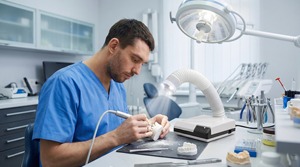 High Quality Dental Laboratory Vacuum <b>Cleaner</b> 60w Strong Suction <b>Extractor</b> Desktop Dust Collector - Product Image 5