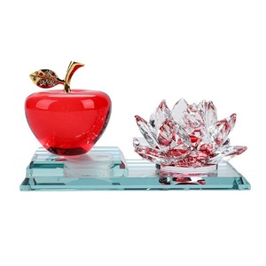 ของตกแต่งรถยนต์รูปดอกบัวแก้วคริสตัลและแอปเปิ้ล ของขวัญแฟชั่นสุดฮิตสำหรับวันแม่ - Product Image 5