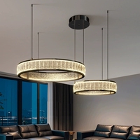 Lustre en cristal LED classique de luxe pour la décoration de la maison, idéal pour toute la maison, la villa, le salon, le hall d'hôtel, luminaire suspendu moderne