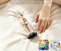Produit pour adultes en résine de luxe fait main avec fleurs réelles préservées, ensemble artistique de dildo et plug anal pour femmes, cadeau esthétique bien-être