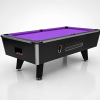 Table de billard commerciale à monnayeur de 7 et 8 pieds pour salles de jeux, prête à être expédiée avec système de retour de billes