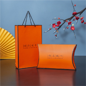 Nouvelle boîte cadeau en relief de style lotus pour écharpe et vêtements, emballage universel exquis en carton gris - Product Image 6