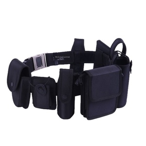 DF JL LB8JT Stock en gros, Noir, ancien logo, Ceinture tactique multifonction huit pièces cousue main avec pochette pour lampe de poche et sac d'entraînement - Product Image 5