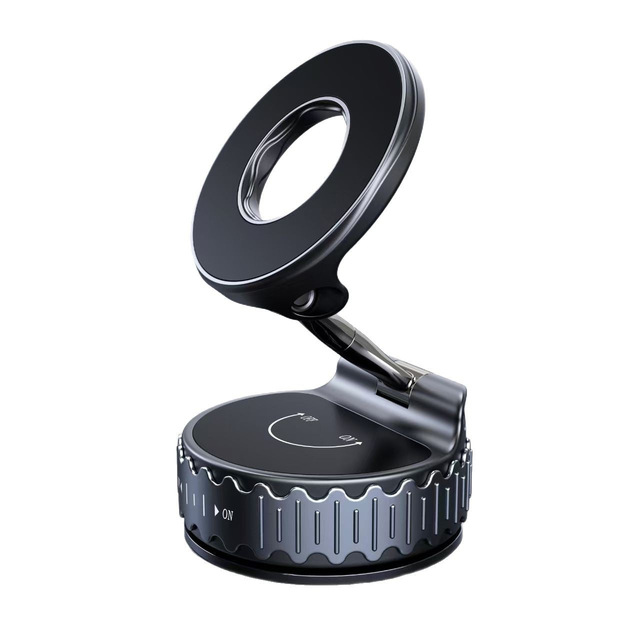 2026 New Launched Zinc Alloy Vacuum Adsorption Mobile Phone Holder Quality Car Navigation Vacuum Magnet Suction Phone Mount