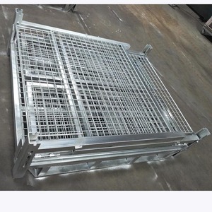 <span class=keywords><strong>Cage</strong></span> à palettes empilable <span class=keywords><strong>en</strong></span> acier pour solutions de stockage et de transport industrielles <span class=keywords><strong>en</strong></span> entrepôt, capacité de 500 à 2000 kg - Product Image 4