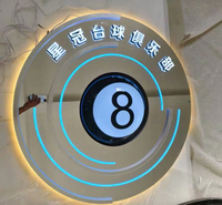 Lumières néon personnalisables pour table de billard, enseignes lumineuses 3D pour salles de billard
