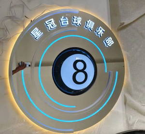 Insegne al Neon Personalizzabili per Tavoli da Biliardo, Cartelli Illuminati 3D per Sale da Biliardo - Product Image 1