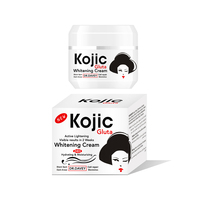 Crème éclaircissante DR.DAVEY Kojic Gluta, hydratante, réparatrice, atténue les taches brunes, unifie le teint, crème blanchissante pour le visage et le corps