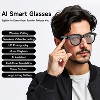 Lunettes Intelligentes IA M89S avec Caméra HD 8MP, Enregistrement Vidéo 1080P, Traduction en Temps Réel et Appel Sans Fil pour Vlogging en Extérieur