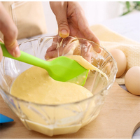 Outils de cuisine écologiques Spatule à pâtisserie en silicone Spatule à ustensiles en silicone solide