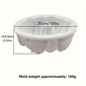 แม่พิมพ์เค้กชิฟฟอนรูปดอกไม้และพวงดอกไม้หิน สำหรับทำขนมหวานสไตล์ฝรั่งเศส มูส อุปกรณ์อบขนมที่ใช้กับเตาอบได้ - Product Image 6