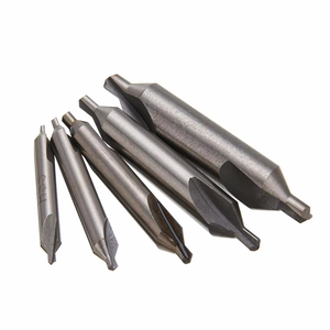 Jeu de forets de centrage CNC CUTTINGCRAFT personnalisés, modèle CD, 6 pièces, en acier rapide argenté, avec tige de 4-12 mm et <span class=keywords><strong>mandrin</strong></span> <span class=keywords><strong>SDS</strong></span> - Product Image 1