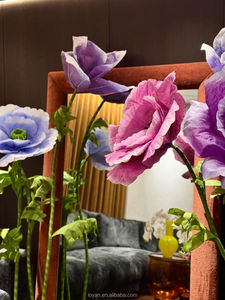 Rose artificielle géante en papier, très populaire, pour la décoration <span class=keywords><strong>de</strong></span> mariage, <span class=keywords><strong>de</strong></span> vitrine et <span class=keywords><strong>de</strong></span> chemin, idéale pour la remise des diplômes et la fête des Mères - Product Image 4