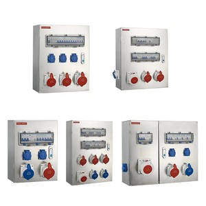 Boîte de distribution en acier inoxydable PHLTD, combinaison de <span class=keywords><strong>disjoncteur</strong></span> visuel et de prise, boîte de distribution de sécurité anti-choc électrique - Product Image 6