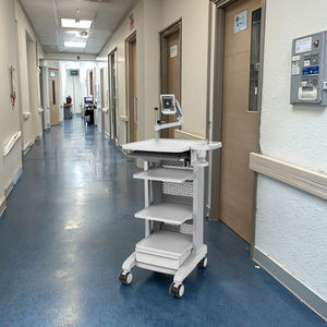 Chariot médical industriel moderne 4K pour ordinateur portable d'endoscopie roues de chariot en métal en acier plastique prend en charge l'utilisation d'atelier de bras hôpitaux - Product Image 6
