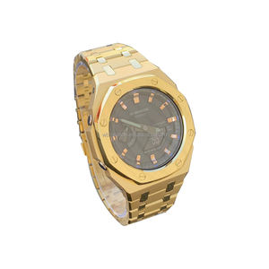 Prix de gros OEM Sandblast Brillant en acier inoxydable 316L Mod Kit Montre Boîtier et bracelet en métal pour Oak <span class=keywords><strong>G</strong></span> Shocking Ga2100 Part - Product Image 2