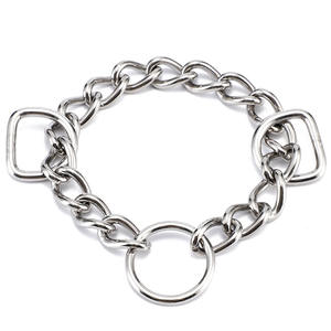 Demi chaîne en métal Martingale starter colliers de chien accessoires 304 acier inoxydable matériel pour animaux de compagnie chaîne de Contraction triangulaire - Product Image 1