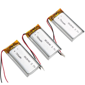 사용자 정의 <span class=keywords><strong>802040</strong></span> 700mah 1000mah 3.7v 리튬 폴리머 배터리 리튬 이온 셀 충전식 배터리 Lipo 배터리 - Product Image 6