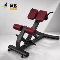 Chaise romaine de qualité commerciale SK- en acier Q235 de 3,0 mm, revêtement poudré, banc d'hyper-extension pour entraînement musculaire en salle de sport