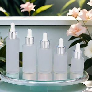 Push Button <b>Flat</b> Shoulder Essential Oil Bottle With Silver Push Button Dropper Cap - Product Image 6