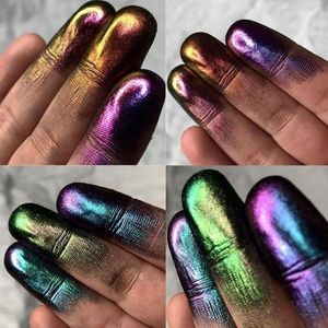 ผงสีหลายสีลายกิ้งก่าจำนวนมากเอฟเฟกต์ไข่มุกหลากสีสำหรับรถยนต์สีรบกวนสีขาวจำนวนมาก - Product Image 4
