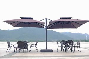 Lampes solaires LED de luxe à double auvent, étanches et légères, pour café en plein air, salon, hôpital - Product Image 5