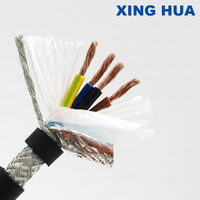 Cable Eléctrico Multifilar Flexible con Blindaje de Bajo Voltaje 450/750V, Conductor de Cobre, Revestimiento de PVC, para Cadena Portacables