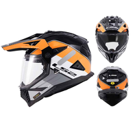 Casque de moto intégral LS2 MX702 anti-buée à double visière pour hommes et femmes, toutes saisons, état neuf, matériau ABS