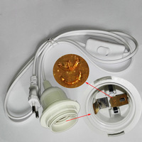 Câble d'alimentation E27/E14 12 v, 1.8m, support de Base pour lampes suspendues ue/US, luminaire pendentif, ampoule, prise, adaptateur avec interrupteur