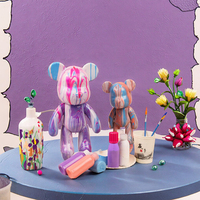 Ours en peluche en vinyle blanc 18cm/23cm/33cm/53cm/73cm/100cm pour bricolage avec peinture