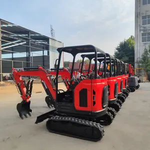 Farm Used mini digger mini crawler excavator earth-moving machinery 2 Ton 2.5 Ton with Cab