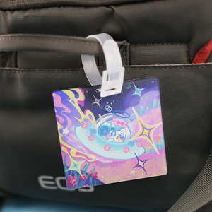 Étiquette personnalisée de bagage de voyage étiquette d'identification d'adresse de bureau de valise de bagage étiquette acrylique de bagage - Product Image 2