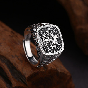 Anelli in Argento Sterling 925 con Zirconi, Motivo Uccelli Portafortuna, per Uomo e Donna, Gioielli Regalo - Product Image 6