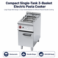 Cuisinière à pâtes au gaz 11KW 55kg pour la restauration et les restaurants, en acier inoxydable, garantie 1 an
